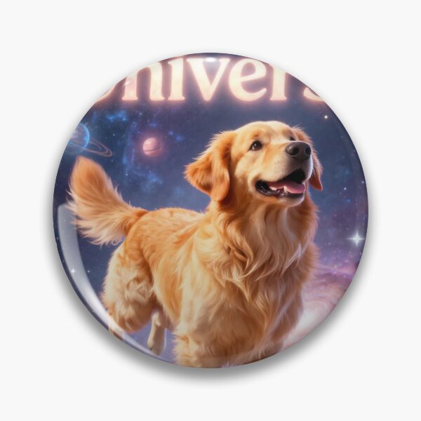 Item preview, Lost In The Universe Cosmic Golden Retriever Shirt designed and sold by GoldenPaw Society.