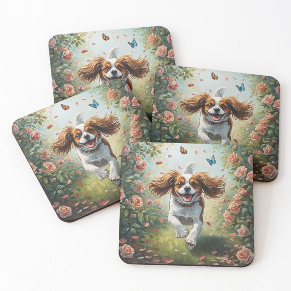 Item preview, Cavalier King Charles in the garden. designed and sold by VéVé's Place.