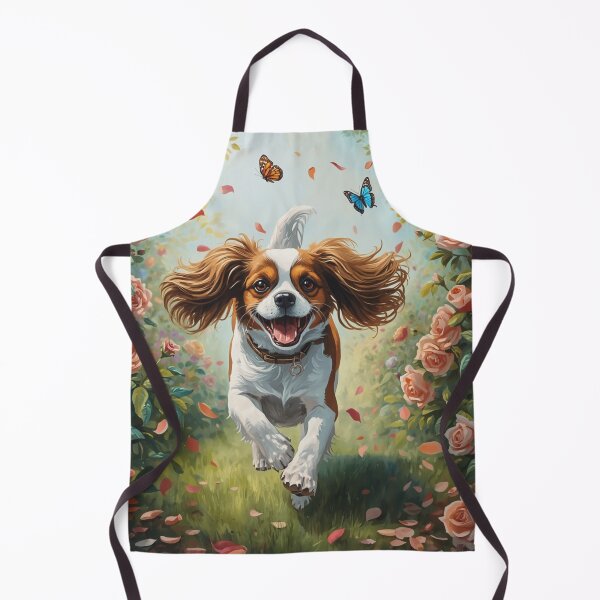 Item preview, Cavalier King Charles in the garden. designed and sold by VéVé's Place.