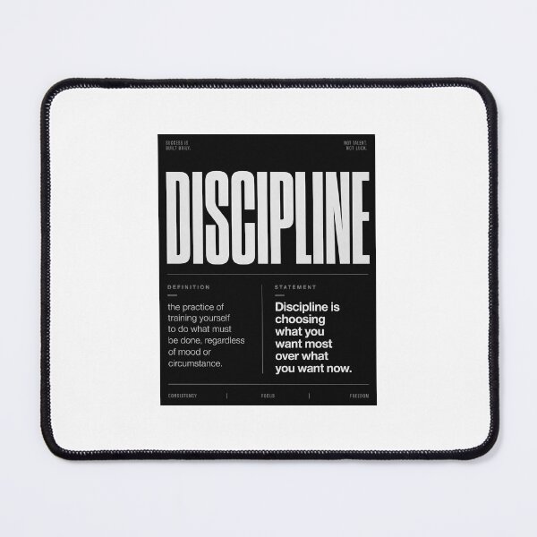 Item preview, Discipline Definition Typography Design designed and sold by PrintxforxYou.