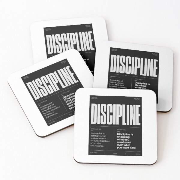 Item preview, Discipline Definition Typography Design designed and sold by PrintxforxYou.