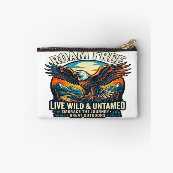 Item preview, Roam Free Eagle - Vintage American Adventure & Nature Graphic designed and sold by MAJCO-ART.