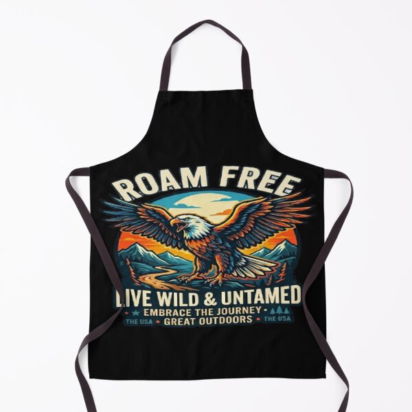 Item preview, Roam Free Eagle - Vintage American Adventure & Nature Graphic designed and sold by MAJCO-ART.