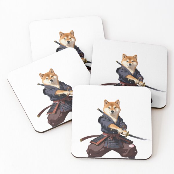 Item preview, Samurai Shiba Inu Japanese Warrior Graphic Tee designed and sold by GoldenPaw Society.