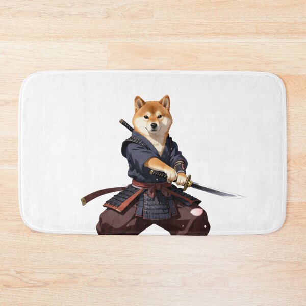 Item preview, Samurai Shiba Inu Japanese Warrior Graphic Tee designed and sold by GoldenPaw Society.