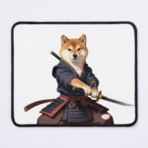 Item preview, Samurai Shiba Inu Japanese Warrior Graphic Tee designed and sold by GoldenPaw Society.