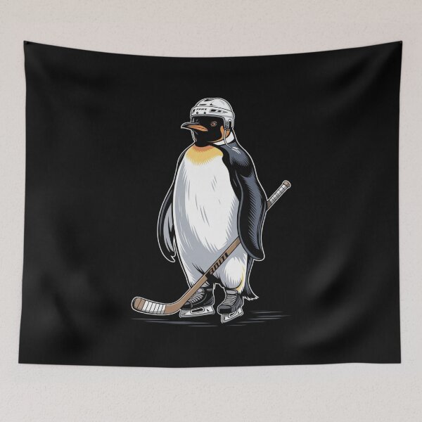 Item preview, Cool Penguin Playing Hockey Wild Animal Sport Lover designed and sold by Dabbing Turtle Designs.