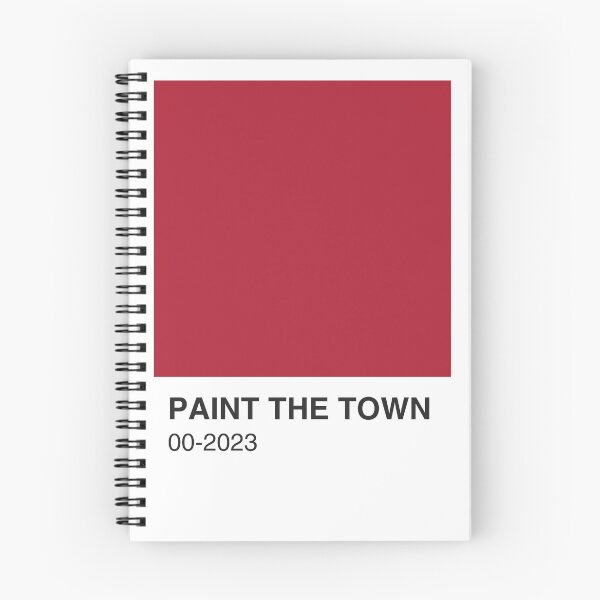Item preview, Paint the Town Song Red Colour Swatch - White Border designed and sold by The Colourful Game.
