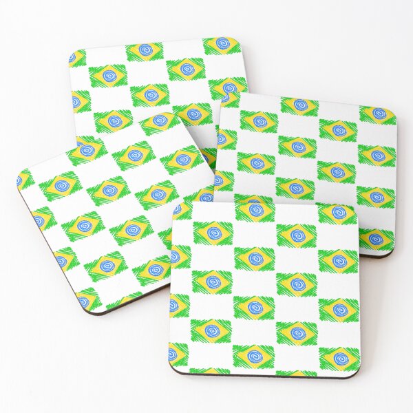 Item preview, Cute Brazil Flag Drawing designed and sold by MilimArt.