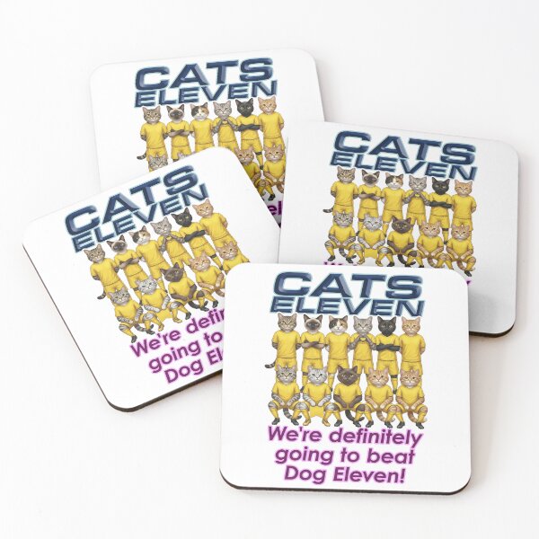 Item preview, CATS ELEVEN -Based on a team photo of a soccer team- designed and sold by LOVEARTDESIGN.