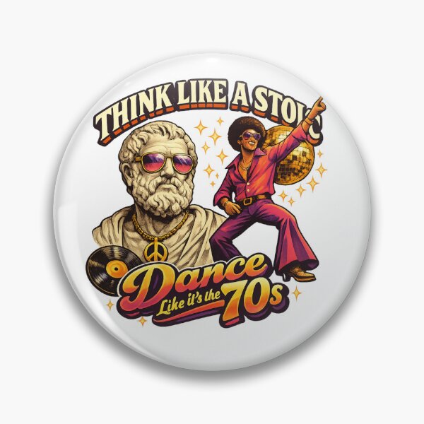 Item preview, Think Like a Stoic, Groove Retro designed and sold by Dresut.