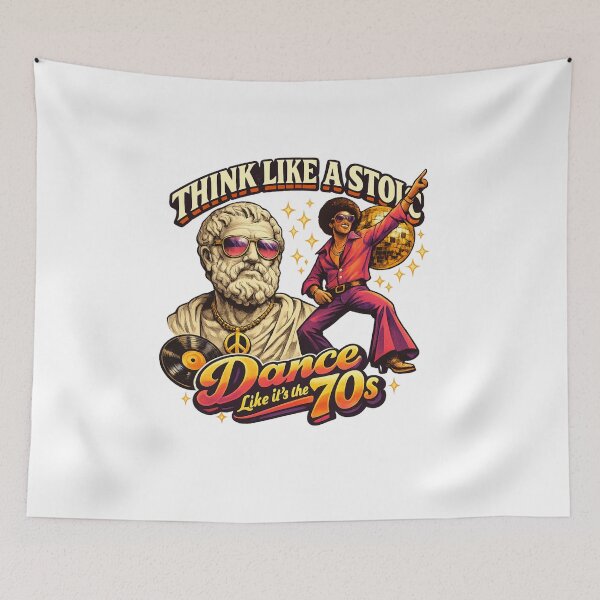 Item preview, Think Like a Stoic, Groove Retro designed and sold by Dresut.