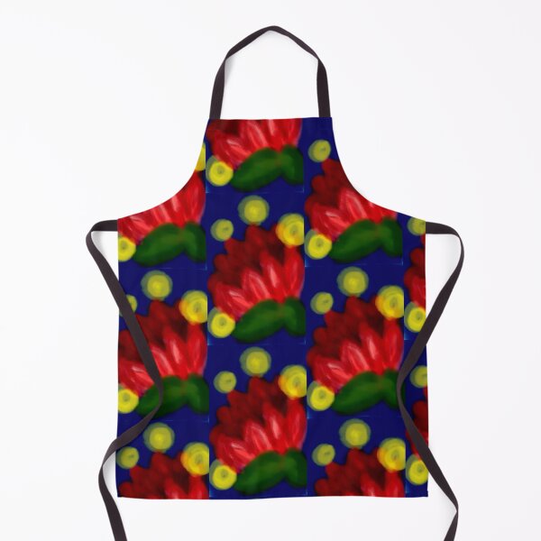 Item preview, Minimalist modern art of Red petals and yellow light bubbles design pattern checked aesthetic designed and sold by Shukasya-Arts.