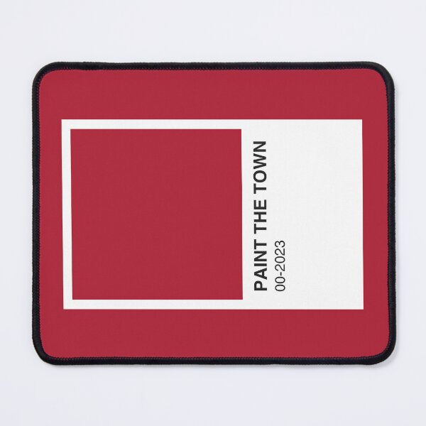 Item preview, Paint the Town Song Red Colour Swatch - Red Border designed and sold by The Colourful Game.
