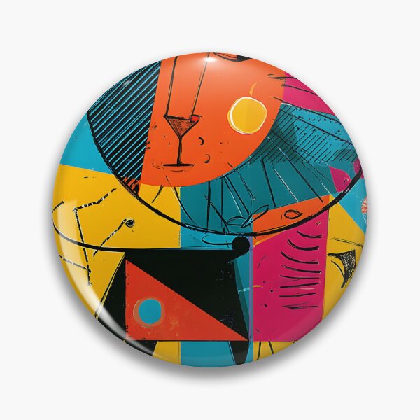 Item preview, Leo Heart of the Golden Pride Abstract Zodiac Lion Art with Vibrant Geometric Patterns designed and sold by OlfactoART Studio.