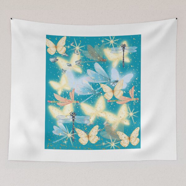 Item preview, Dragonfly and butterfly Art designed and sold by Extremeallie.