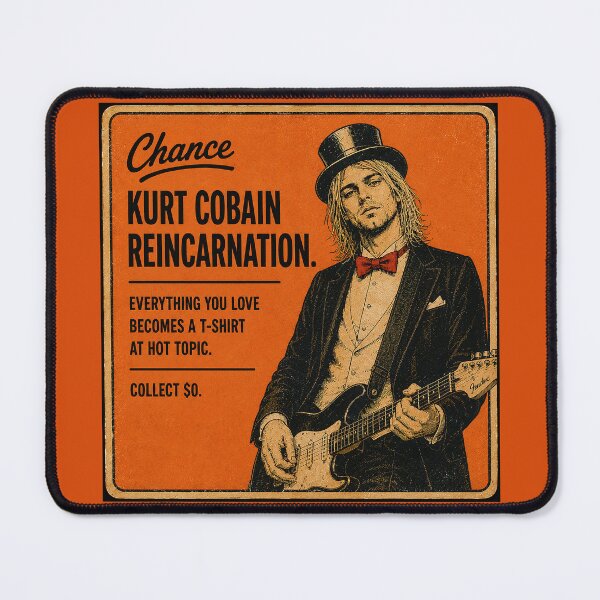 Item preview, Kurt Cobain Reincarnation – Everything You Love Becomes a T-Shirt at Hot Topic designed and sold by DiamondSkyShirt.
