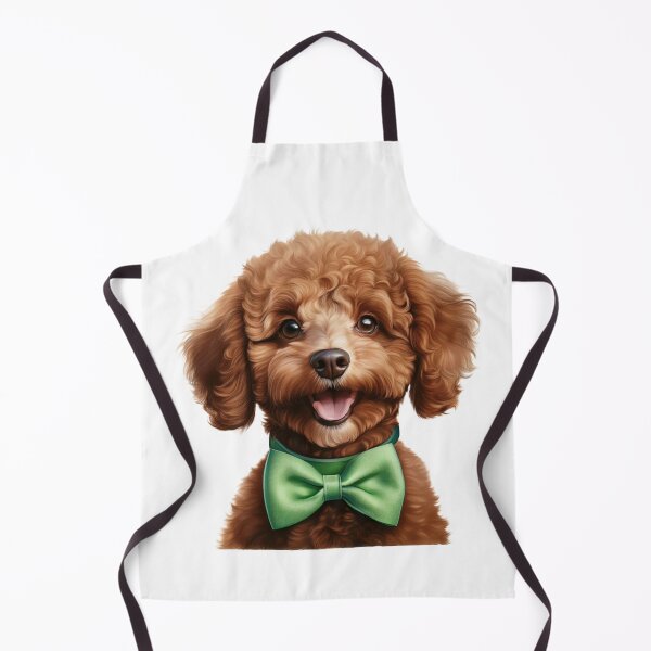 Item preview, TOY POODLE with Green Bow Tie designed and sold by MCreations0519.