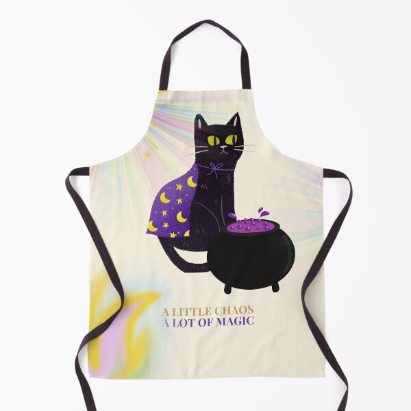 Item preview, Black Cat Witch Cauldron Magic designed and sold by AetherNest.