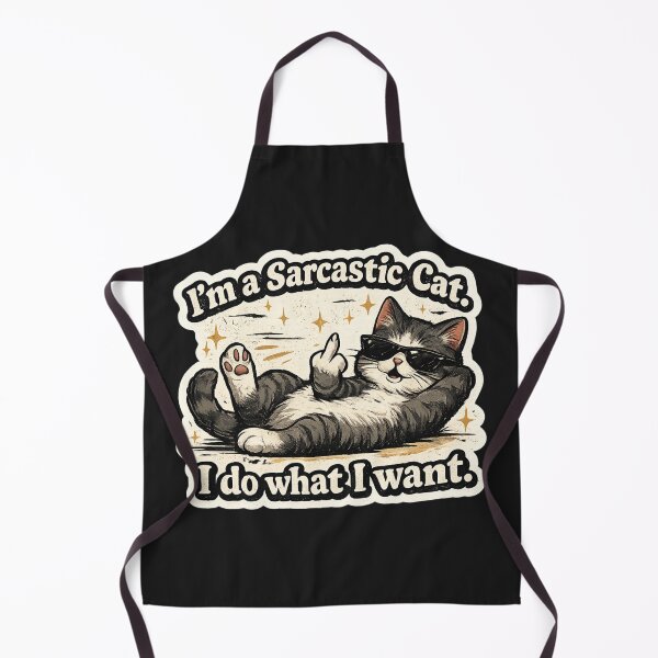 Item preview, Sarcastic Cat I Do What I Want Funny Cat Sticker designed and sold by piketo.