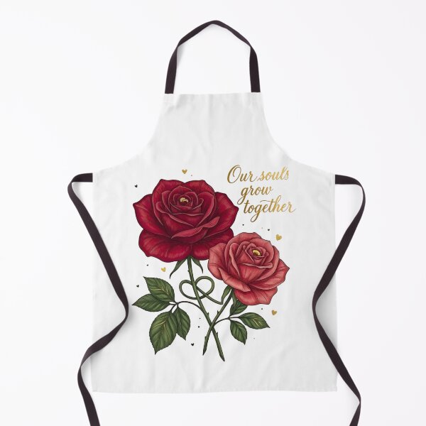 Item preview, Our Souls Grow Together Two Entwined Roses Crimson and Soft Pink designed and sold by Good Vibes .