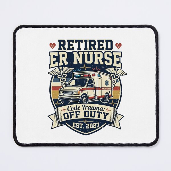 Item preview, Retired ER Nurse Code Trauma Off Duty EST 2027 Ambulance Nurse Retirement Gift Classic T-Shirt designed and sold by podlook.