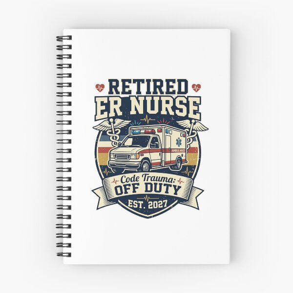 Item preview, Retired ER Nurse Code Trauma Off Duty EST 2027 Ambulance Nurse Retirement Gift Classic T-Shirt  designed and sold by podlook.