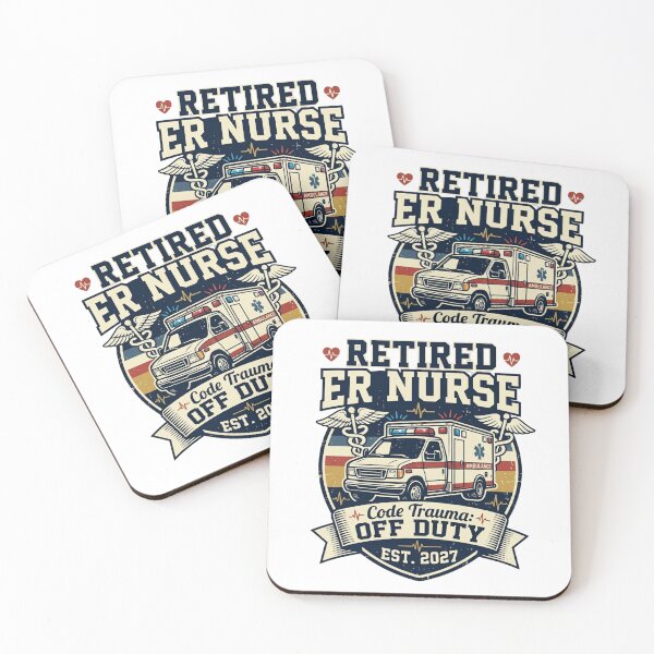 Item preview, Retired ER Nurse Code Trauma Off Duty EST 2027 Ambulance Nurse Retirement Gift Classic T-Shirt  designed and sold by podlook.