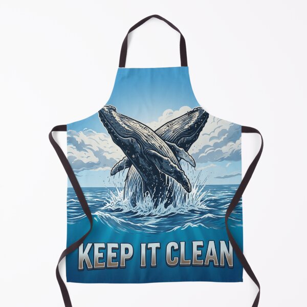 Item preview, Keep It Clean Humpback Whale Ocean Conservation T-Shirt designed and sold by MalamaThreads.