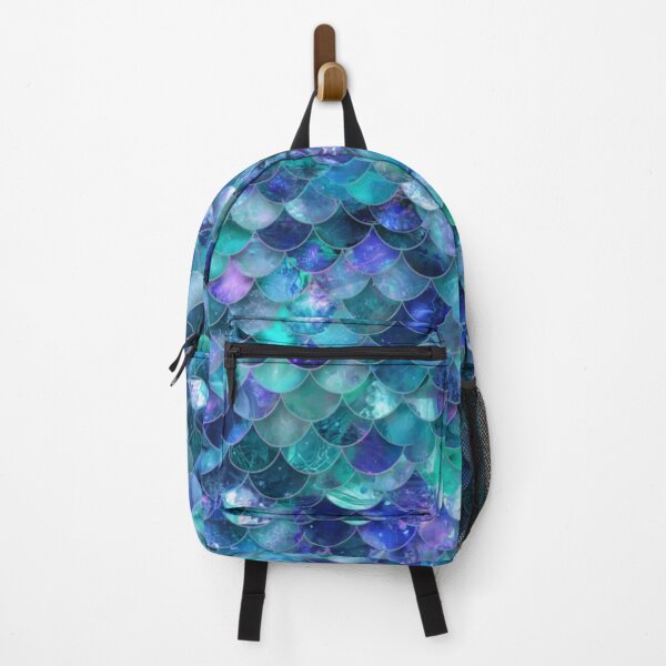 Item preview, Cute Mermaid Print Blue Teal Purple designed and sold by SeaStarMermaids.