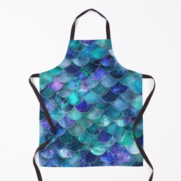 Item preview, Cute Mermaid Print Blue Teal Purple designed and sold by SeaStarMermaids.