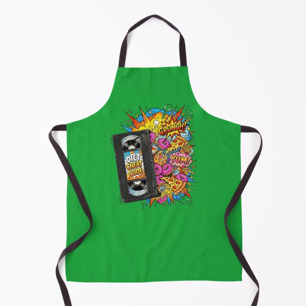 Item preview, Funny 90s VHS Diet Cheat Code Food Pop Art designed and sold by RetroRewind Studio.