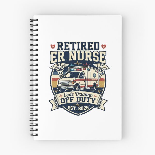 Item preview, Retired ER Nurse Code Trauma Off Duty EST 2026 Ambulance Nurse Retirement Gift Classic T-Shirt  designed and sold by podlook.
