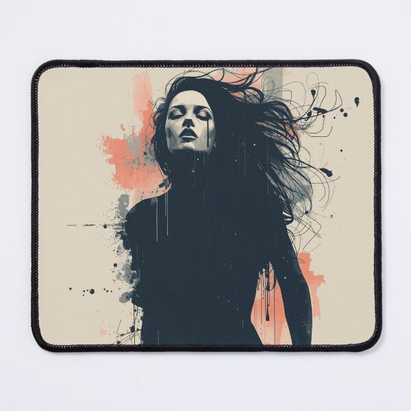 Item preview, Gothic Silhouette Watercolor Portrait - Solitude in Shadows designed and sold by ERODED SELF.