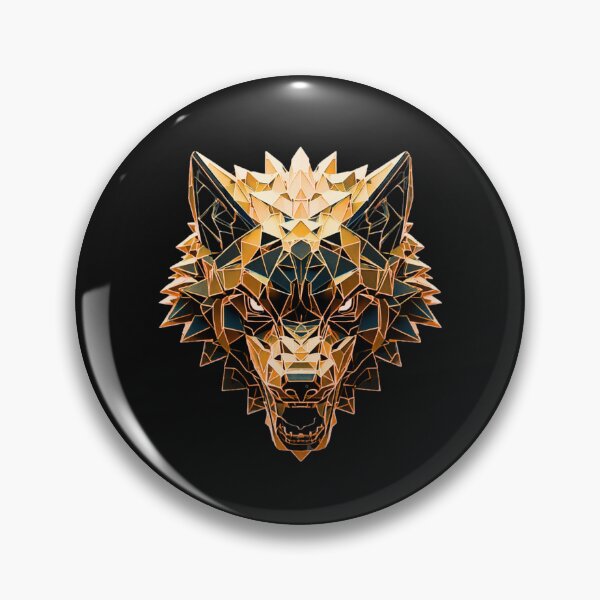 Item preview, Fierce 3D Geometric Wolf designed and sold by zuczekgti.