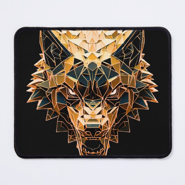 Item preview, Fierce 3D Geometric Wolf designed and sold by zuczekgti.