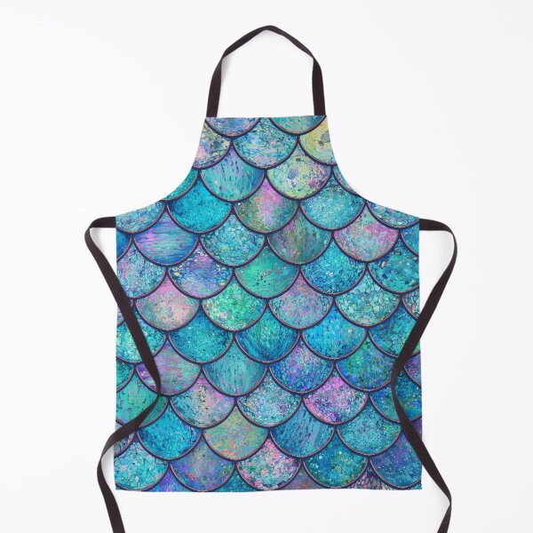 Item preview, Cute Mermaid Print Pink Teal designed and sold by SeaStarMermaids.
