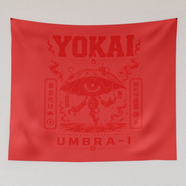 Item preview, Futuristic Kasa-obake Umbra-1Cyber Yokai designed and sold by CoolCrazyQuirky.