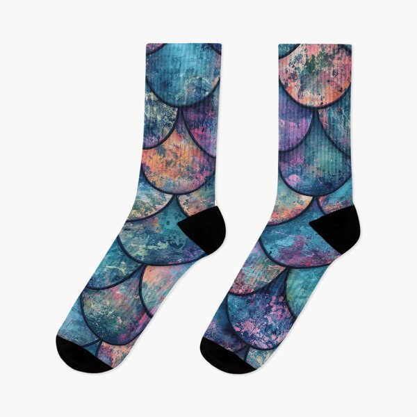 Item preview, Colorful Purple Mermaid Print designed and sold by SeaStarMermaids.