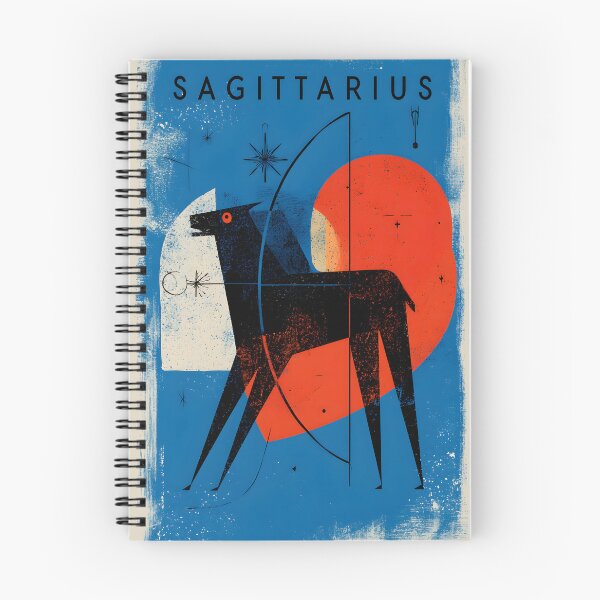 Item preview, Sagittarius Chasing Horizons Abstract Zodiac Centaur Art with Geometric Cosmic Precision designed and sold by OlfactoART Studio.