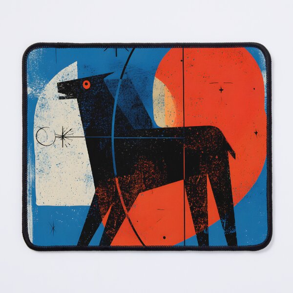 Item preview, Sagittarius Chasing Horizons Abstract Zodiac Centaur Art with Geometric Cosmic Precision designed and sold by OlfactoART Studio.