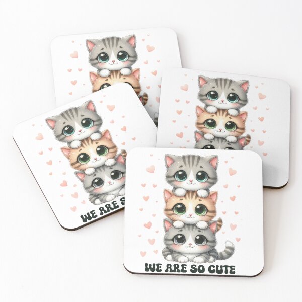 Item preview, We Are So Cute | Kittens' | Sticker designed and sold by animenosekaiii.