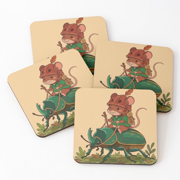 Item preview, Warrior Mouse Riding a Beetle designed and sold by FoxLab Studio.