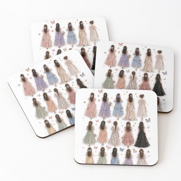 Item preview, Coquette Aesthetic Elegant Girls in Dresses Sticker Pack designed and sold by KeerthiCuteFind.