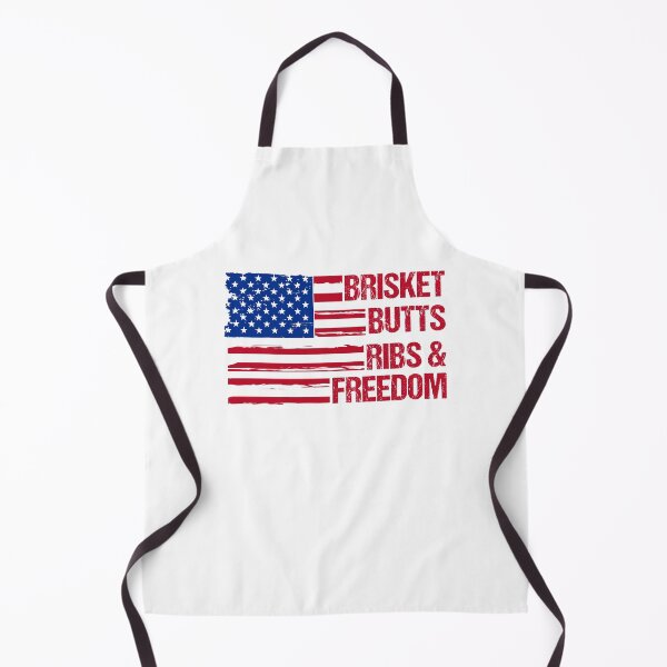 Item preview, Brisket Butts Ribs and Freedom - BBQ USA Flag Funny Patriotic Food 4th of July designed and sold by gunaone-design.
