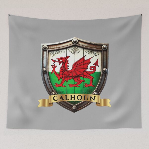 Item preview, Calhoun Welsh Heritage Crest Shield designed and sold by Highlandkings.