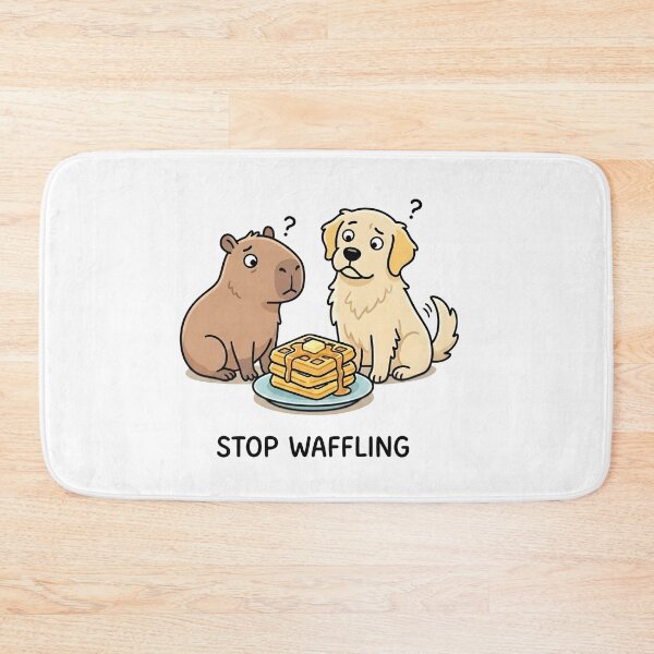 Item preview, Stop Waffling Capybara And Dog Indecisive designed and sold by laughingshirts.