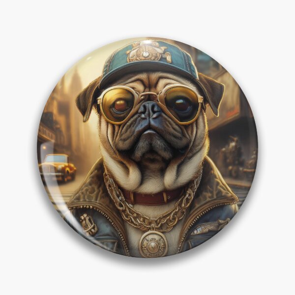 Item preview, GANGSTER PUG IN TOWN designed and sold by MCreations0519.