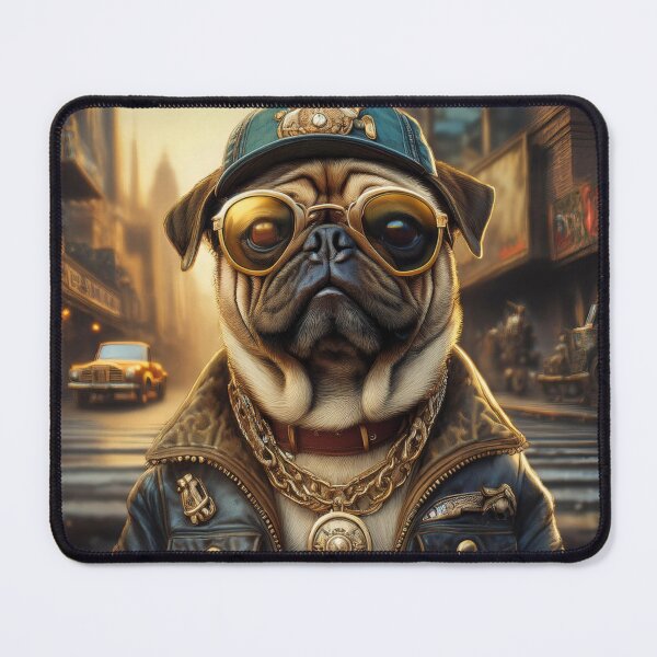 Item preview, GANGSTER PUG IN TOWN designed and sold by MCreations0519.