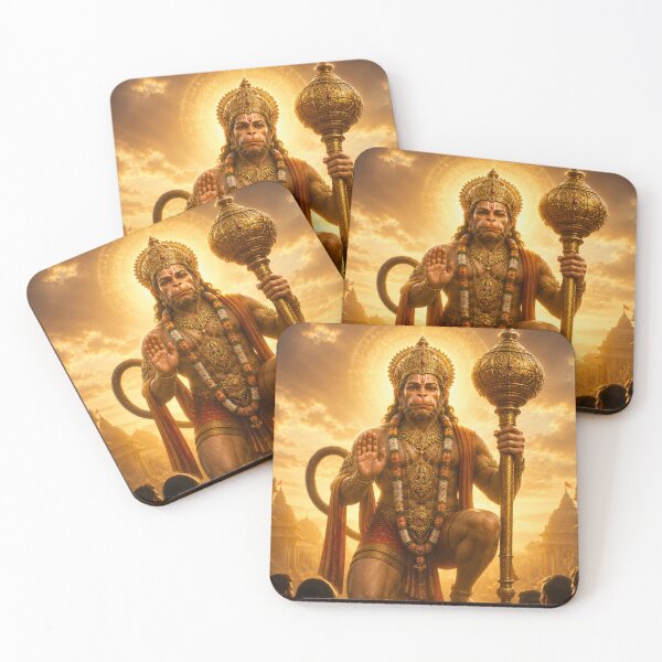 Item preview, Lord Hanuman Blessing Devotees – Divine Protection Hindu Wall Art | Spiritual Home Decor designed and sold by Homyar.